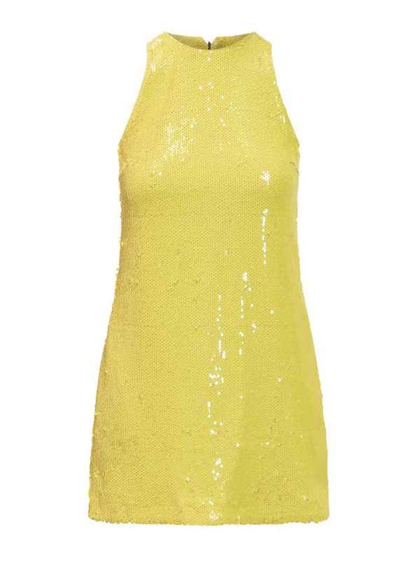 M. S.G. M. Robe De Cocktail - Jaune