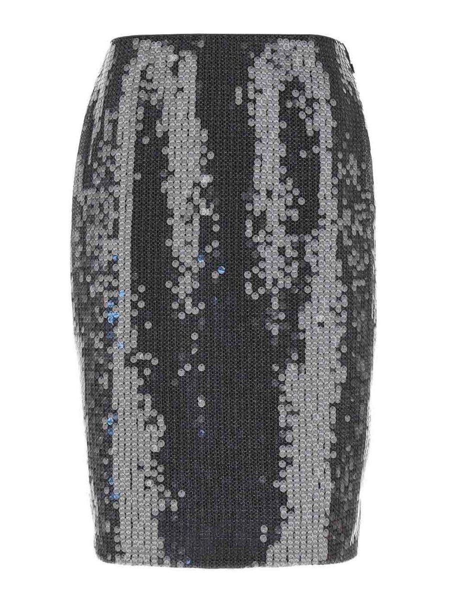 Rotate Birger Christensen Jupe Midi - Gris