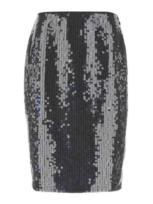 Rotate Birger Christensen Jupe Midi - Gris