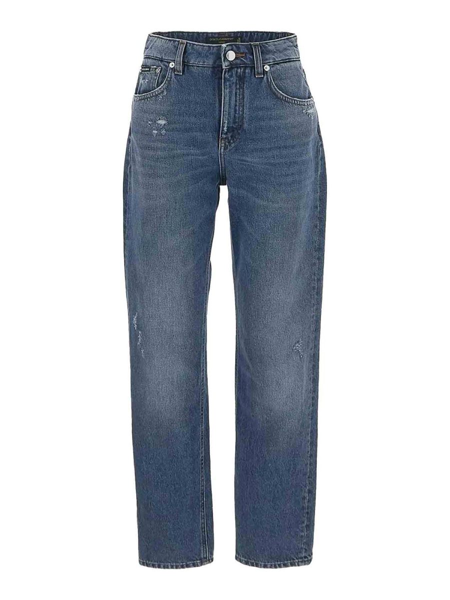 Dolce & Gabbana Jean Droit - Bleu