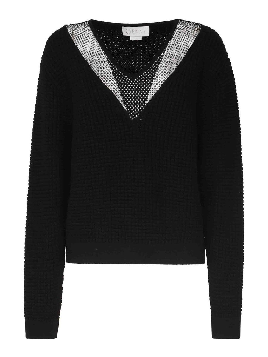 Genny Pull Col Rond - Noir