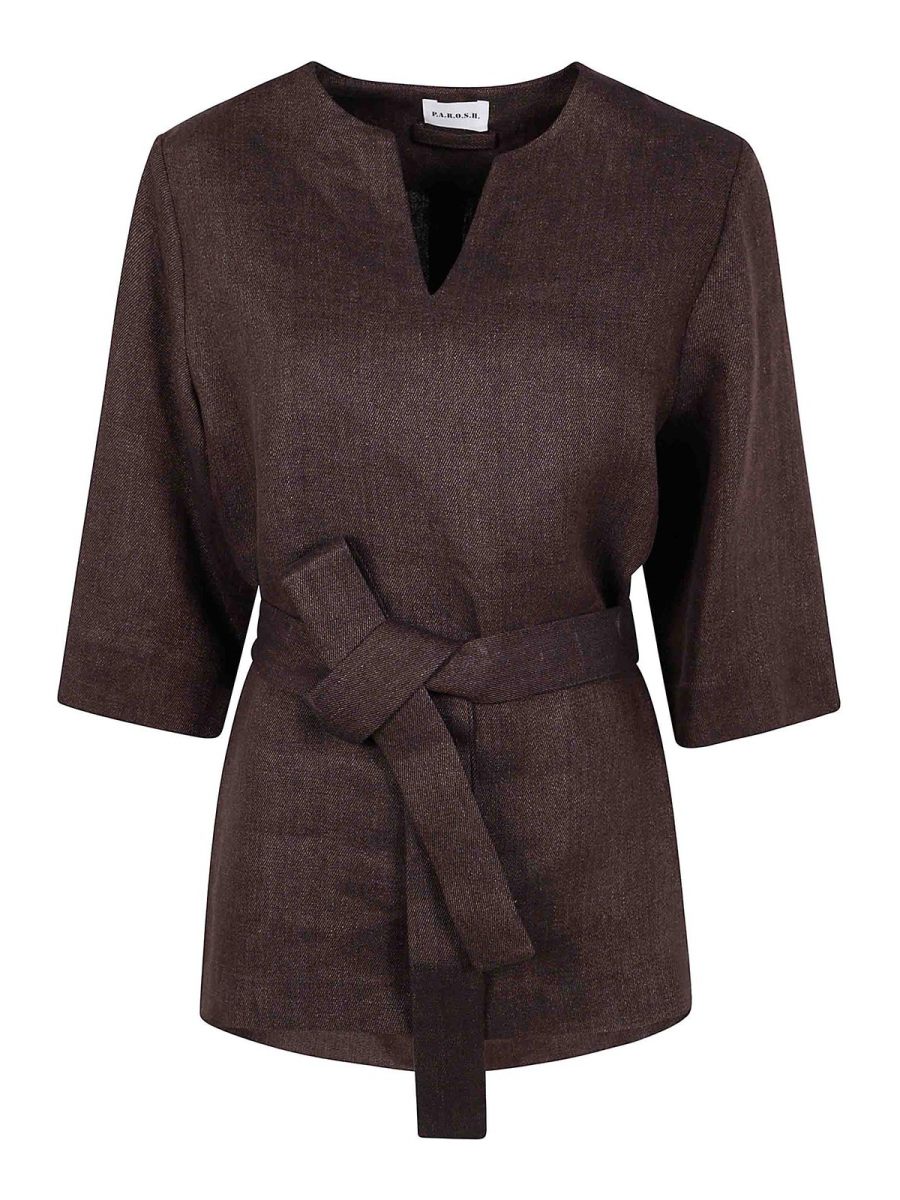 P. A.R. O.S. H. Blouse - Marron