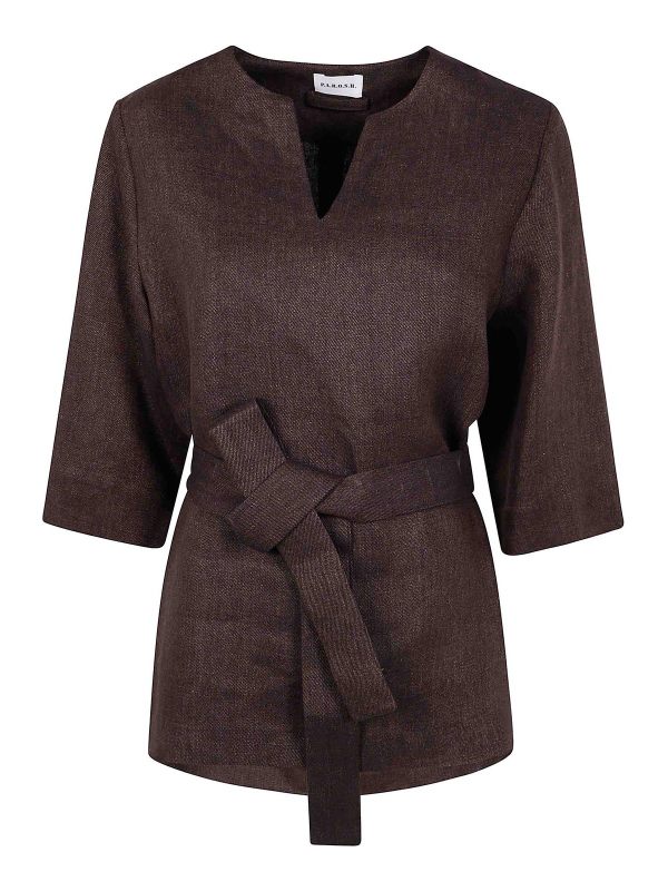 P. A.R. O.S. H. Blouse - Marron