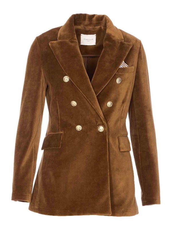 Circolo 1901 Manteau En Cuir - Marron