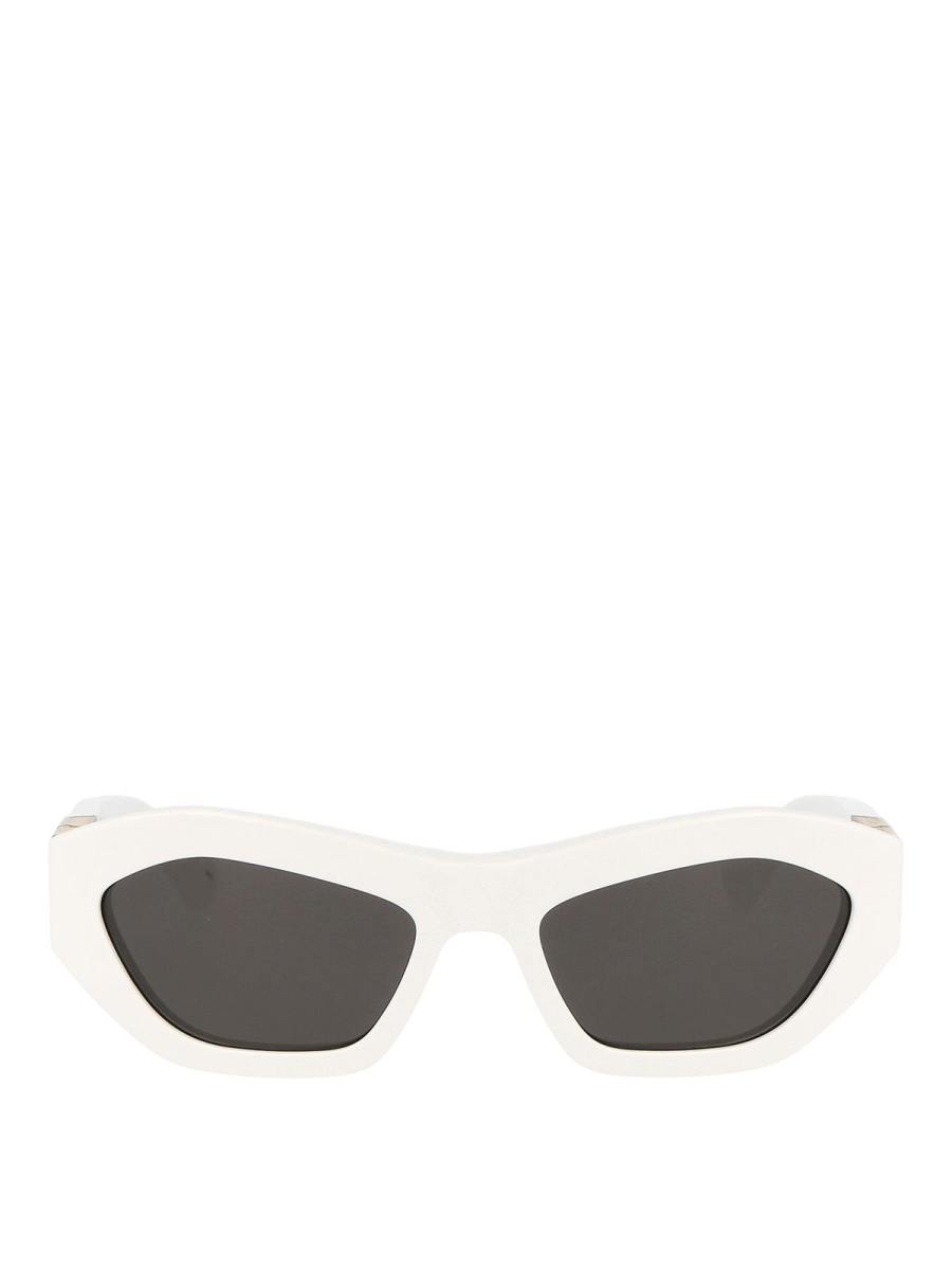 Bottega Veneta Lunettes De Soleil - Blanc