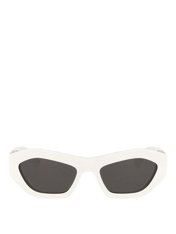 Bottega Veneta Lunettes De Soleil - Blanc