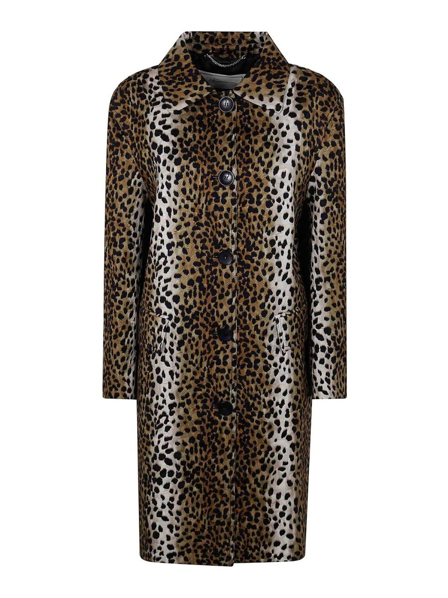Blumarine Manteau Court - Noir