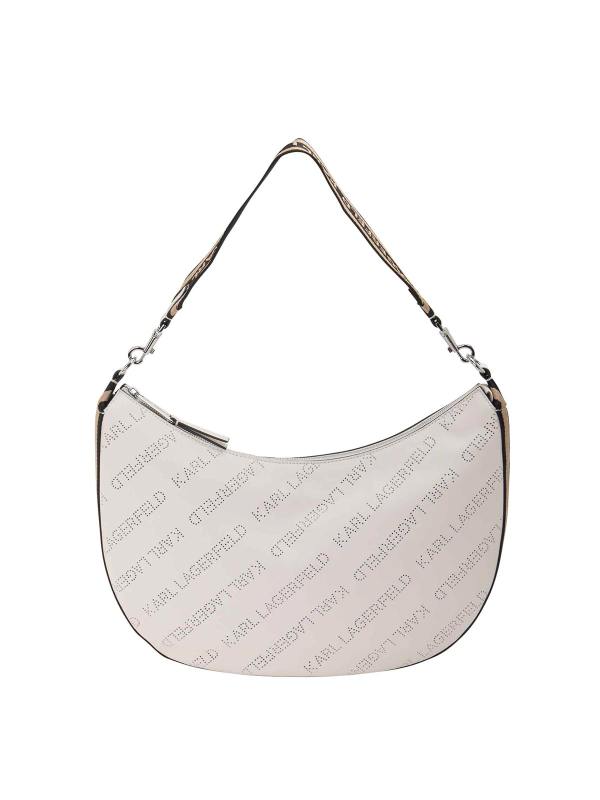 Karl Lagerfeld Sac Porté Épaule - Blanc