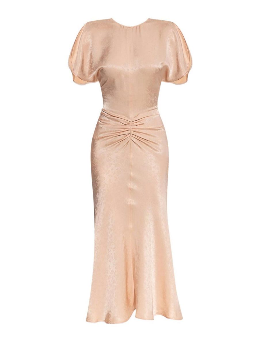 Victoria Beckham Robe Au Genou - Couleur Chair