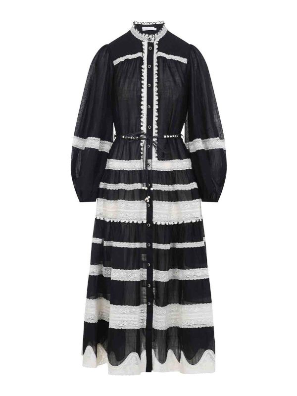 Zimmermann Robe Au Genou - Crème