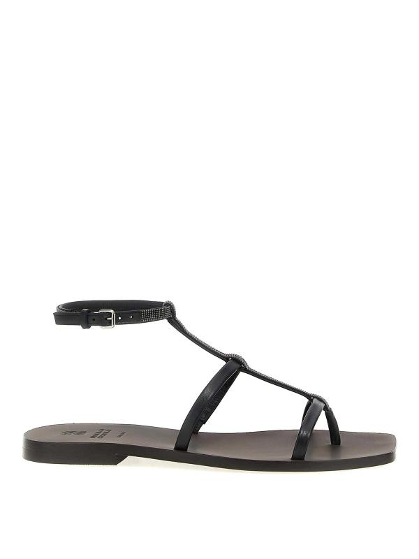 Brunello Cucinelli Sandales - Noir