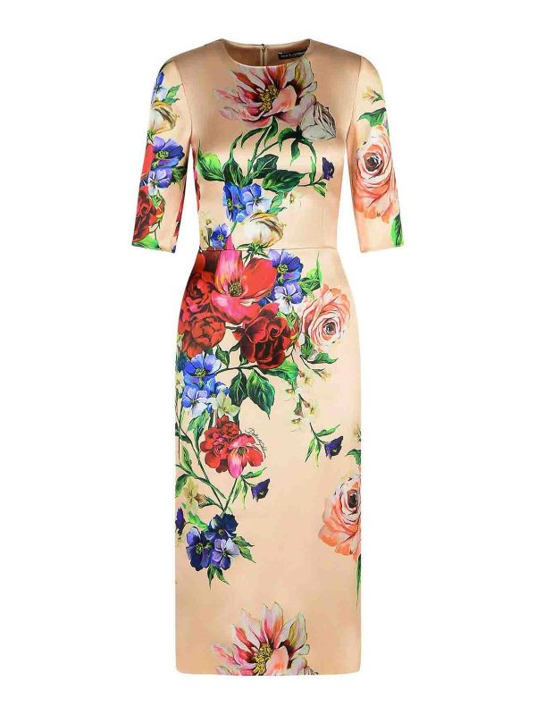 Dolce & Gabbana Robe Au Genou - Couleur Chair