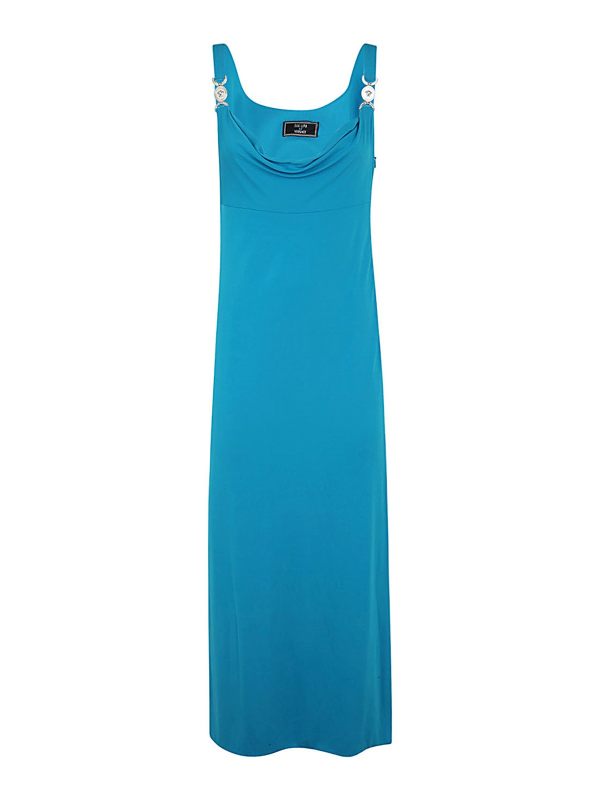 Versace Maxi Robe - Bleu