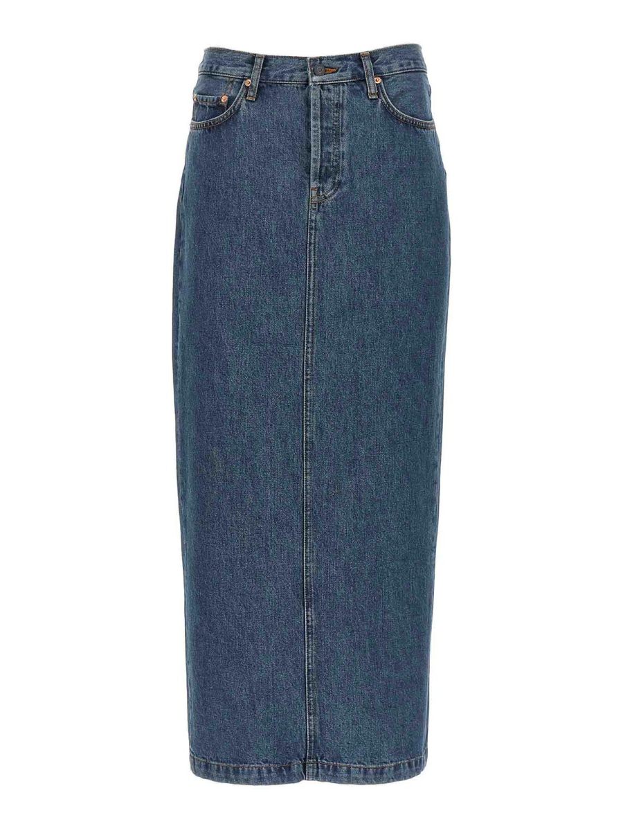 Wardrobe. NYC Jupe Midi - Bleu
