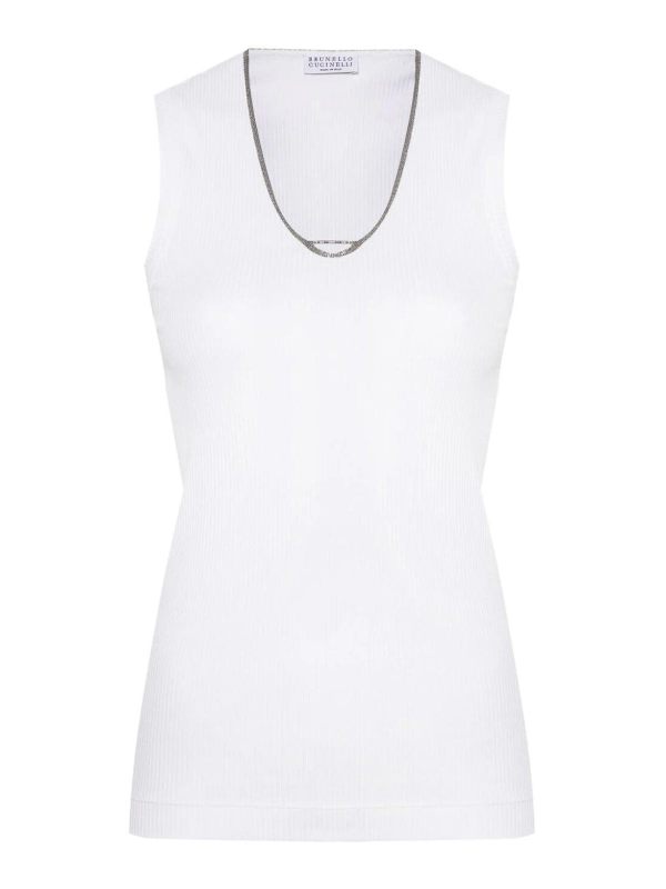 Brunello Cucinelli Top - Blanc