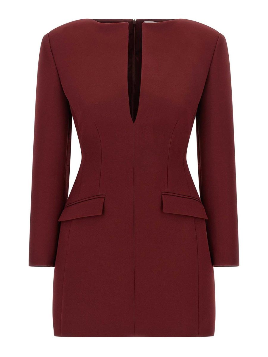The Andamane Robe Au Genou - Rouge Brun