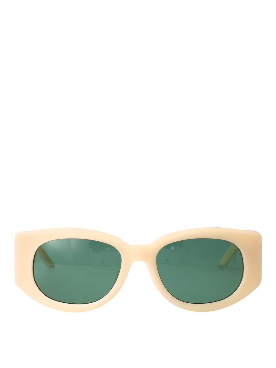 Casablanca Lunettes De Soleil - Blanc