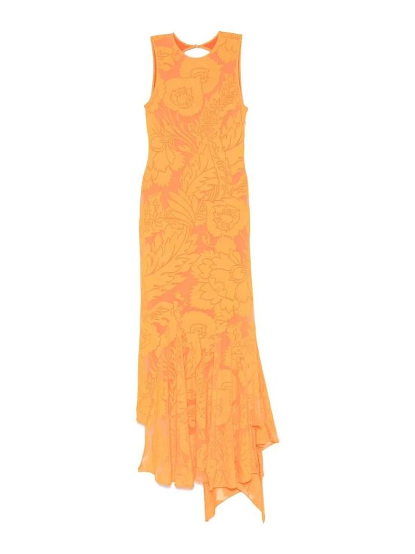 Etro Robe Au Genou - Orange
