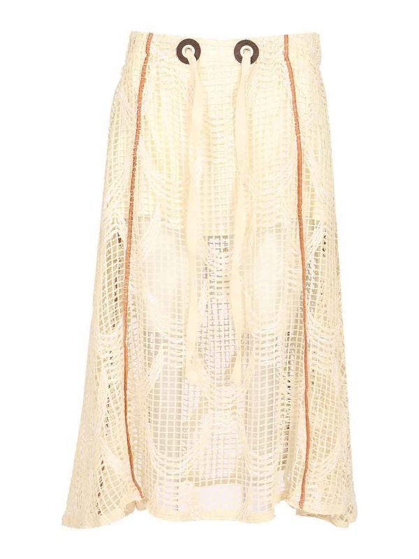 Durazzi Milano Jupe Midi - Blanc