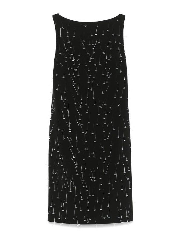 Moschino Robe Au Genou - Noir