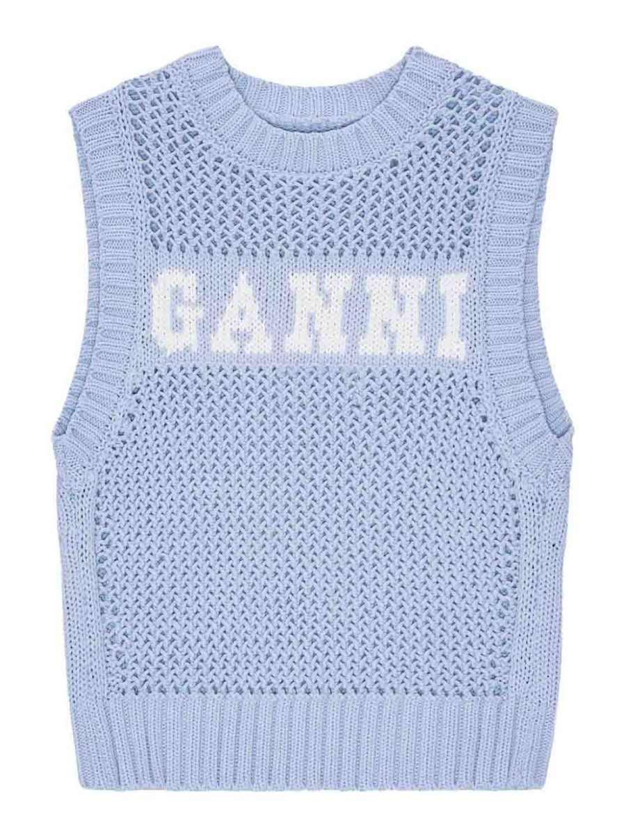 Ganni Gilet - Bleu Clair