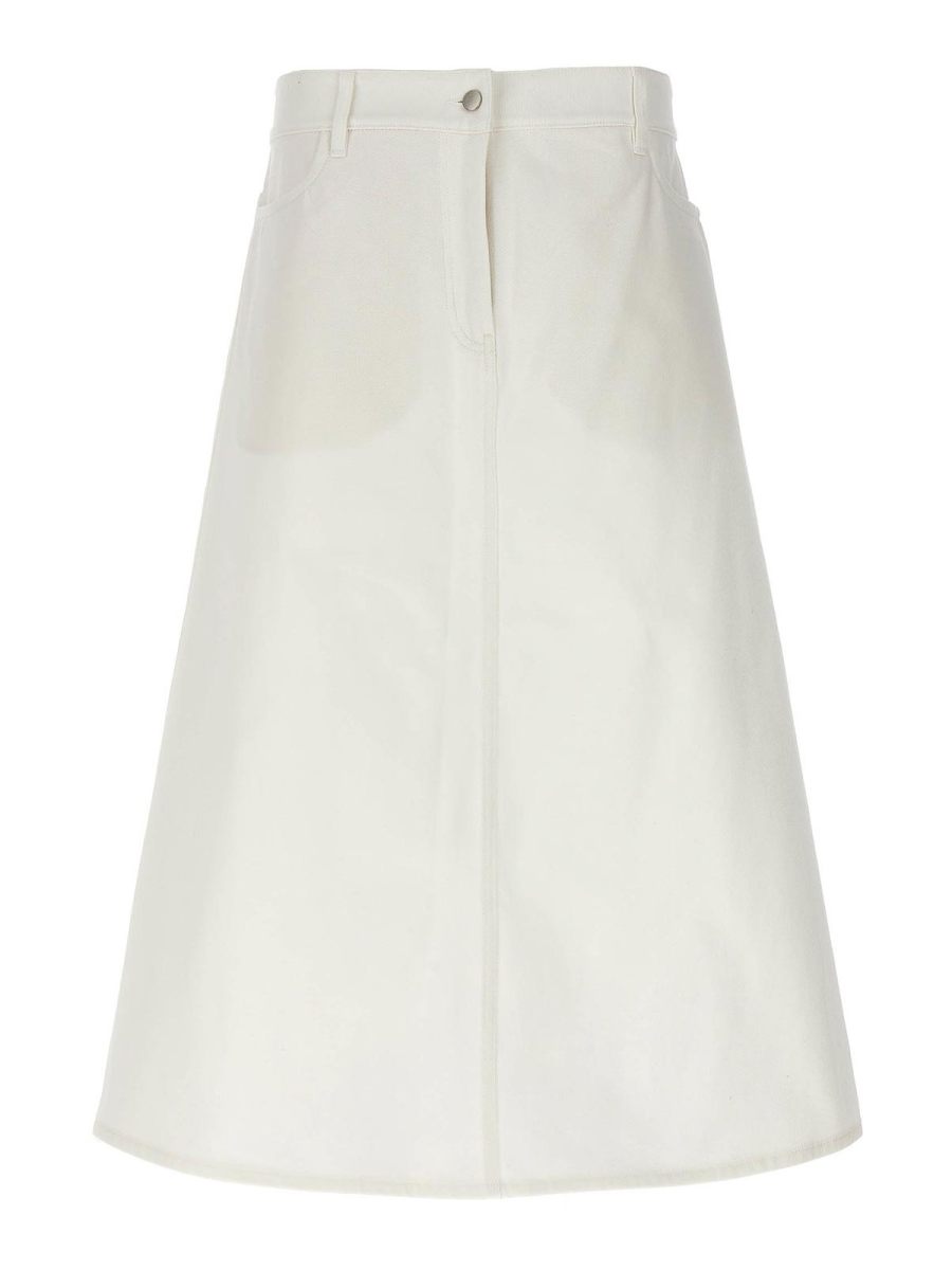 Studio Nicholson Jupe Midi - Blanc