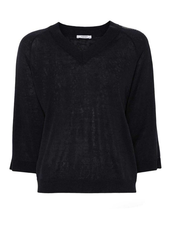Peserico Pull Col Rond - Bleu