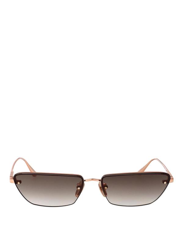 Linda Farrow Lunettes De Soleil - Or