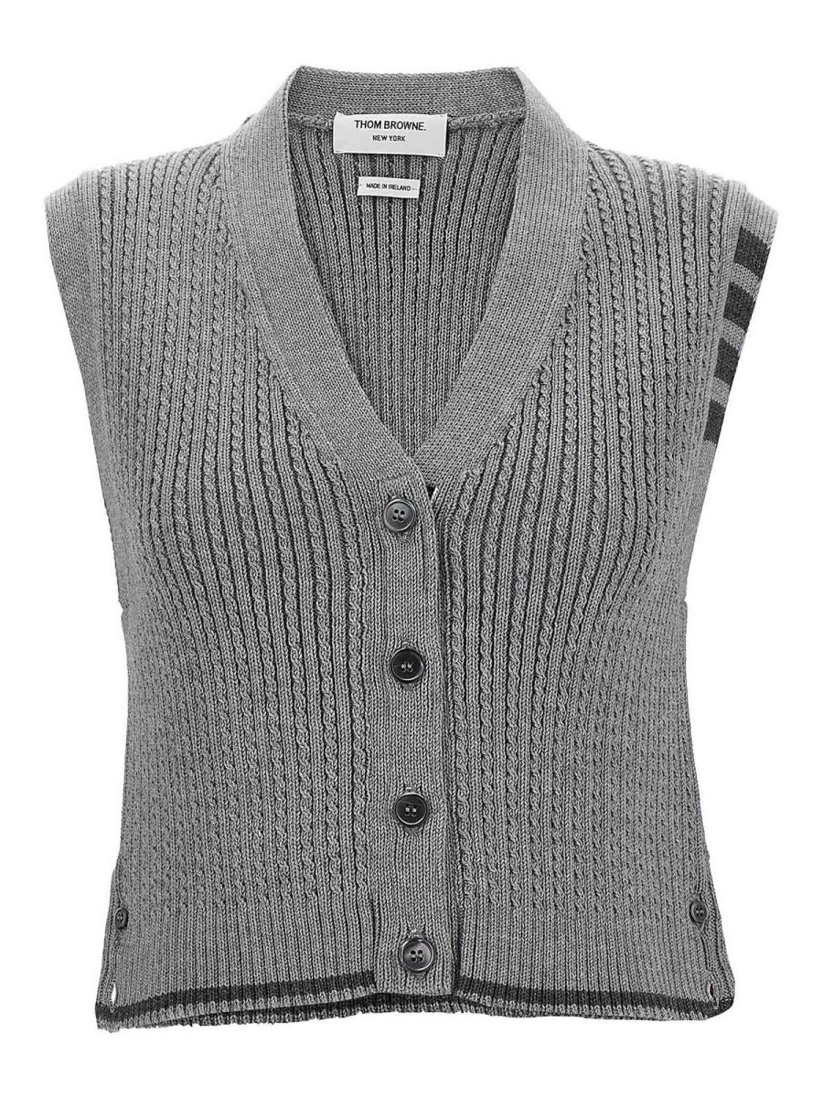 Thom Browne Gilet - Gris