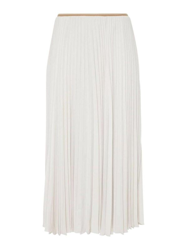 Vince Jupe Midi - Blanc