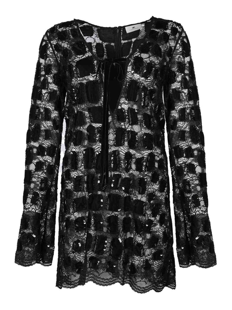 Elisabetta Franchi Robe Au Genou - Noir