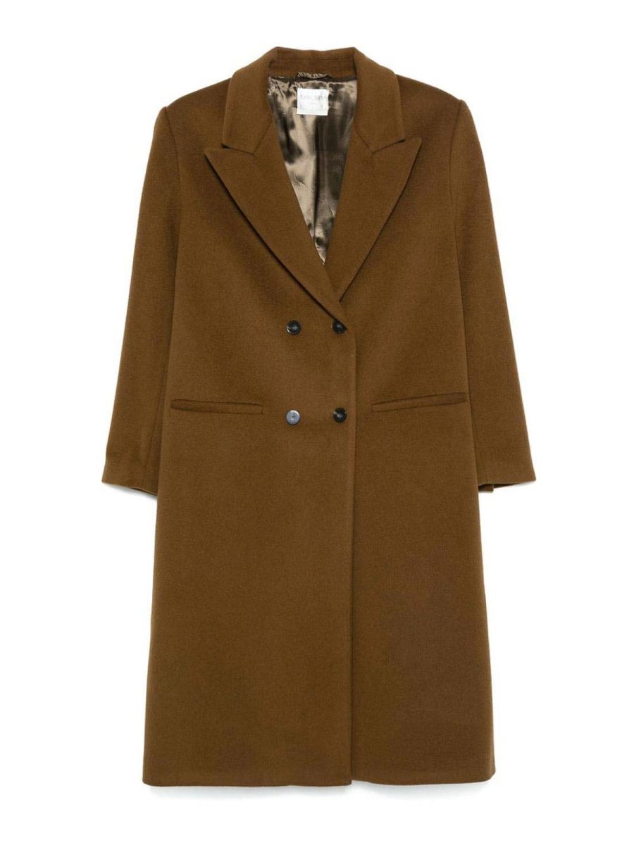 Forte Forte Manteau Court - Marron