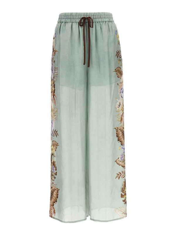 Zimmermann Pantalons Décontractés - Bleu Clair