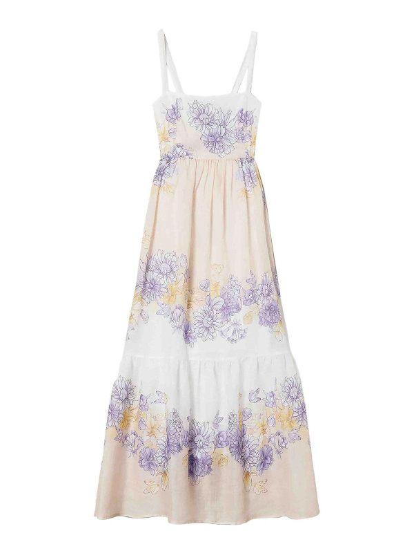 Twinset Robe Au Genou - Jaune