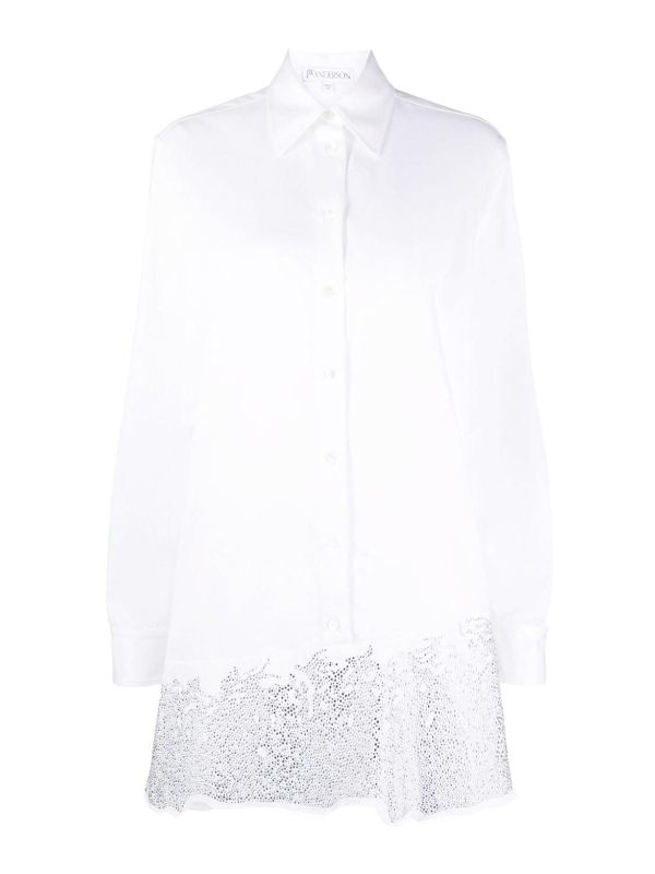 J. W. Anderson Robe Au Genou - Blanc