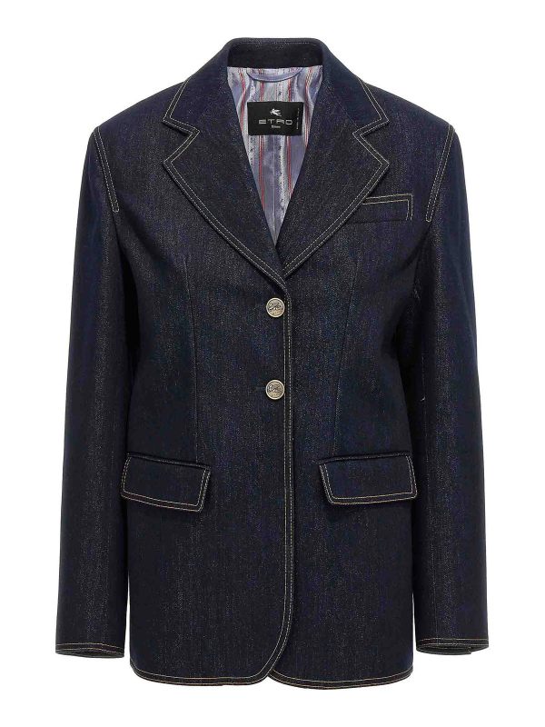Etro Blazer - Bleu