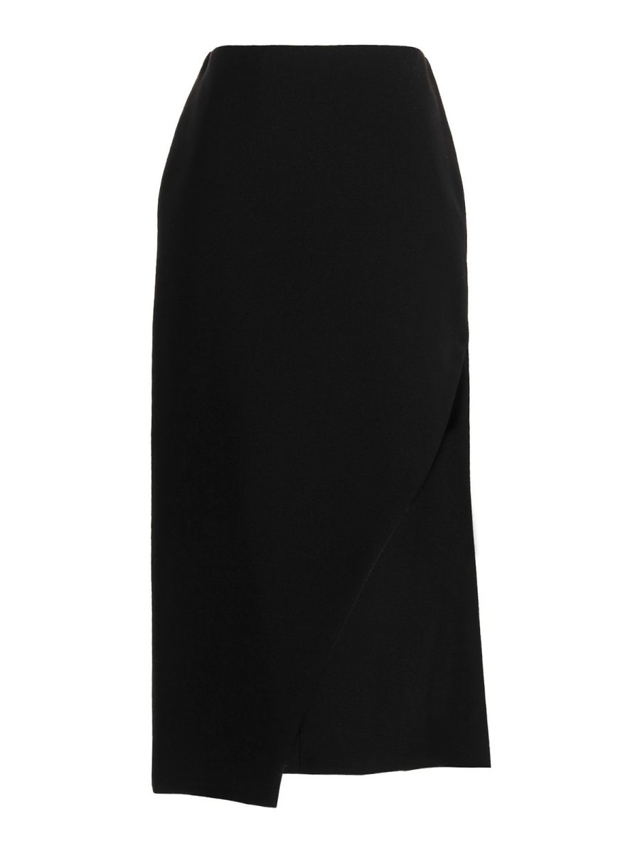Alexander Mcqueen Jupe Midi - Noir