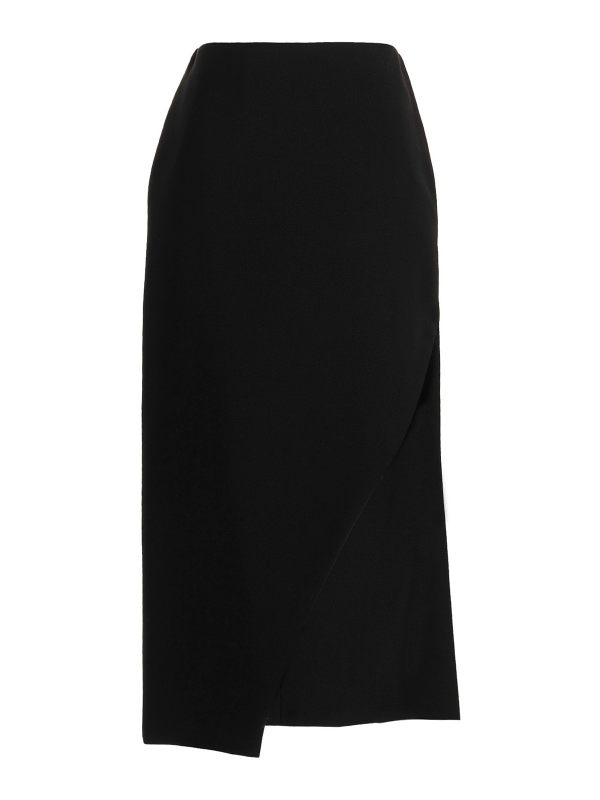Alexander Mcqueen Jupe Midi - Noir