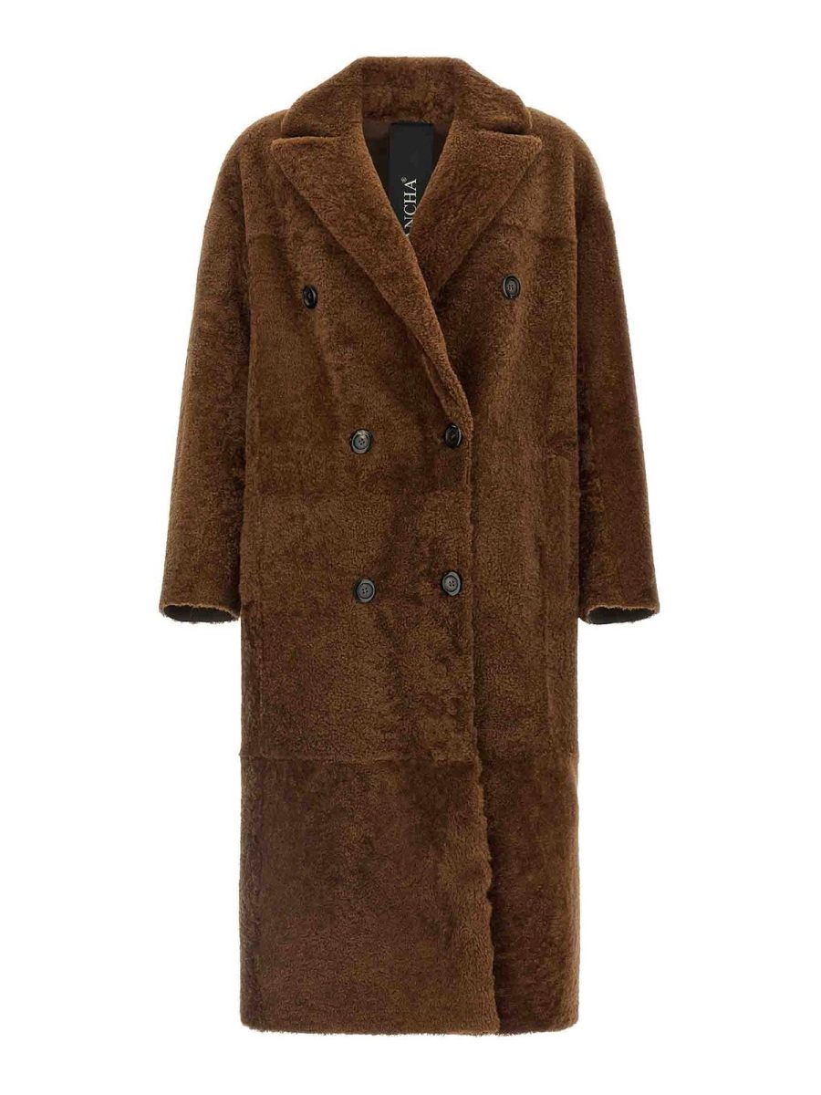Blancha Manteau Court - Marron