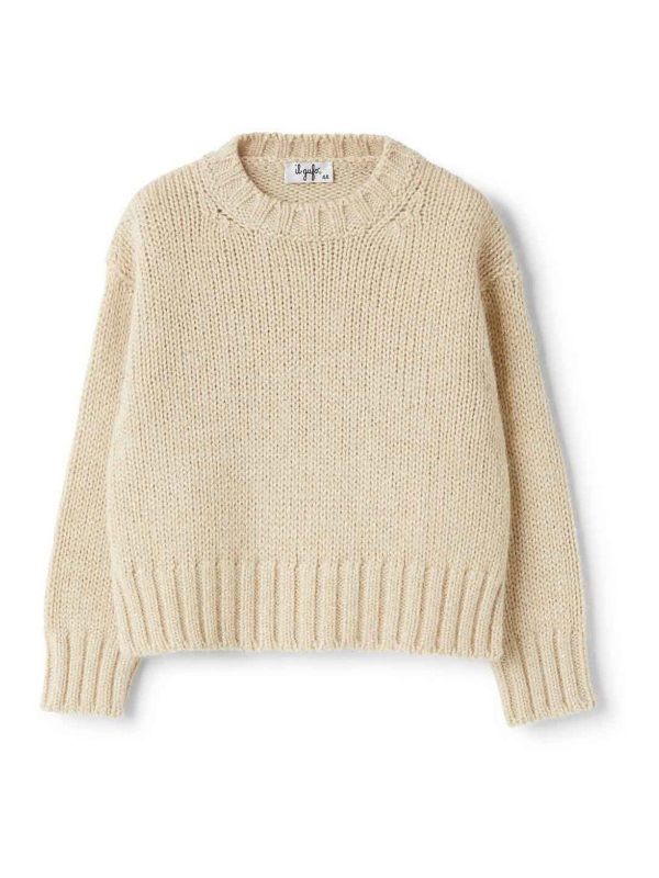 Il Gufo Pull Col Rond - Beige