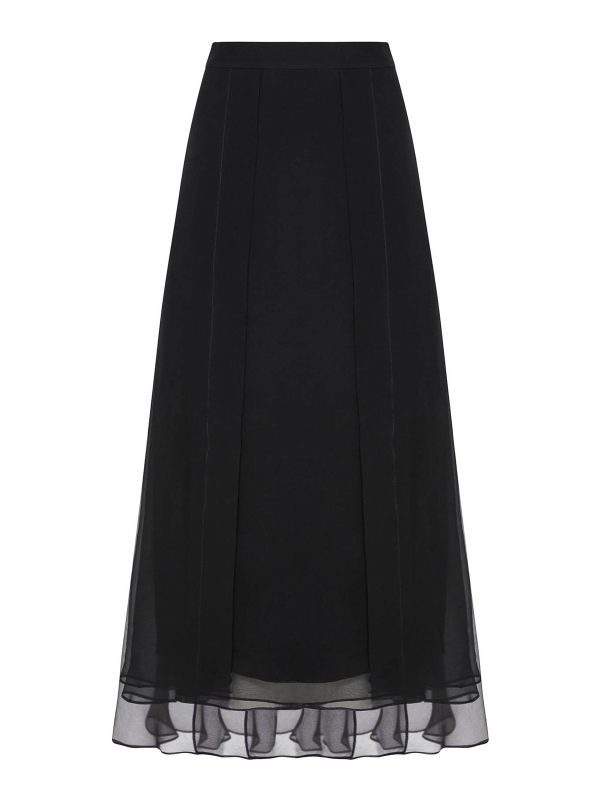 Brunello Cucinelli Jupe Midi - Noir