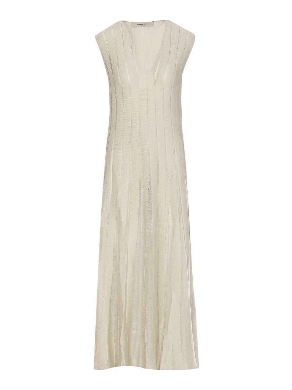 Golden Goose Robe Au Genou - Blanc