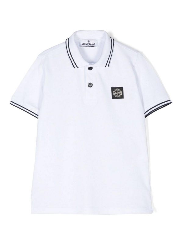 Stone Island Junior Polo - Blanc
