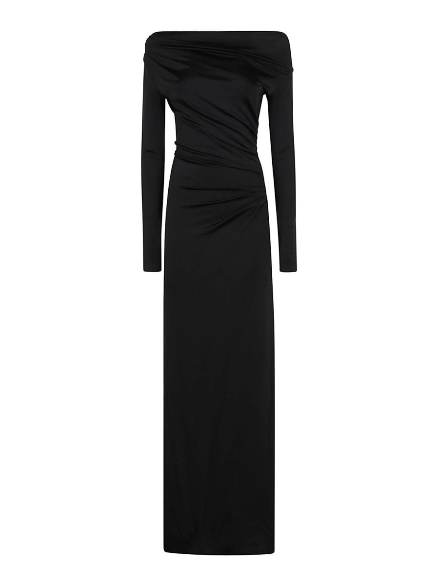 Victoria Beckham Robe Au Genou - Noir