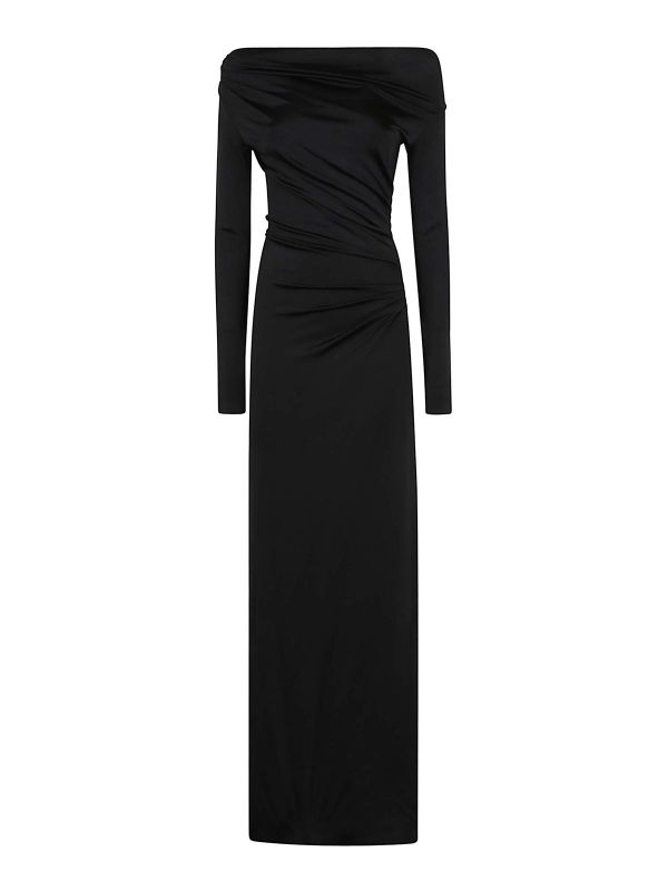 Victoria Beckham Robe Au Genou - Noir
