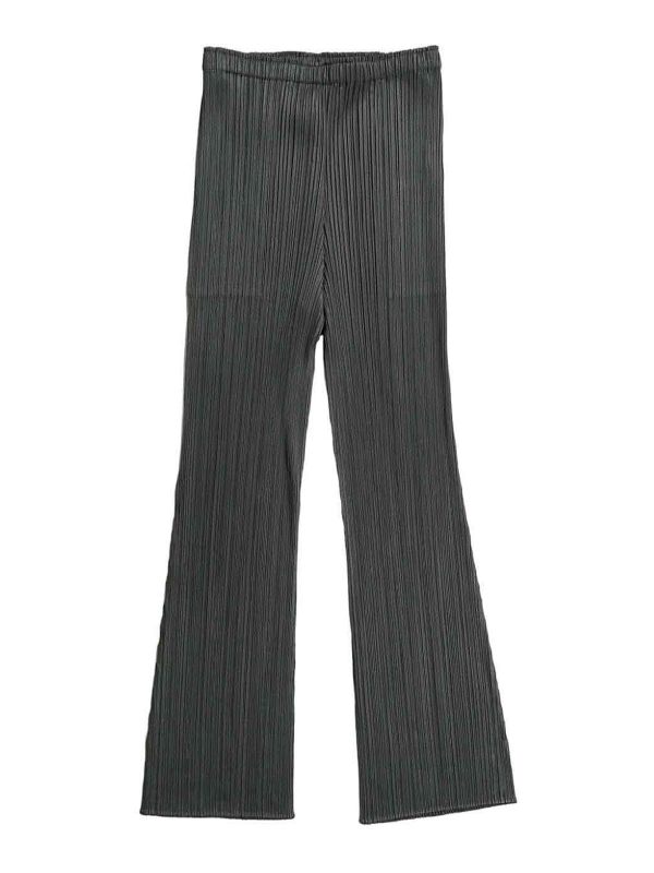 Pleats Please Issey Miyake Pantalons Décontractés - Blanc