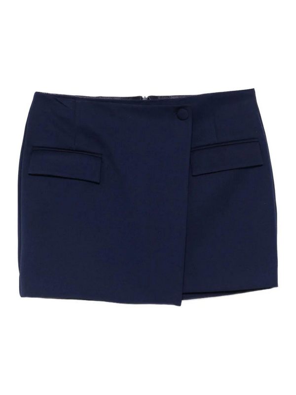 Patrizia Pepe Jupe Midi - Bleu