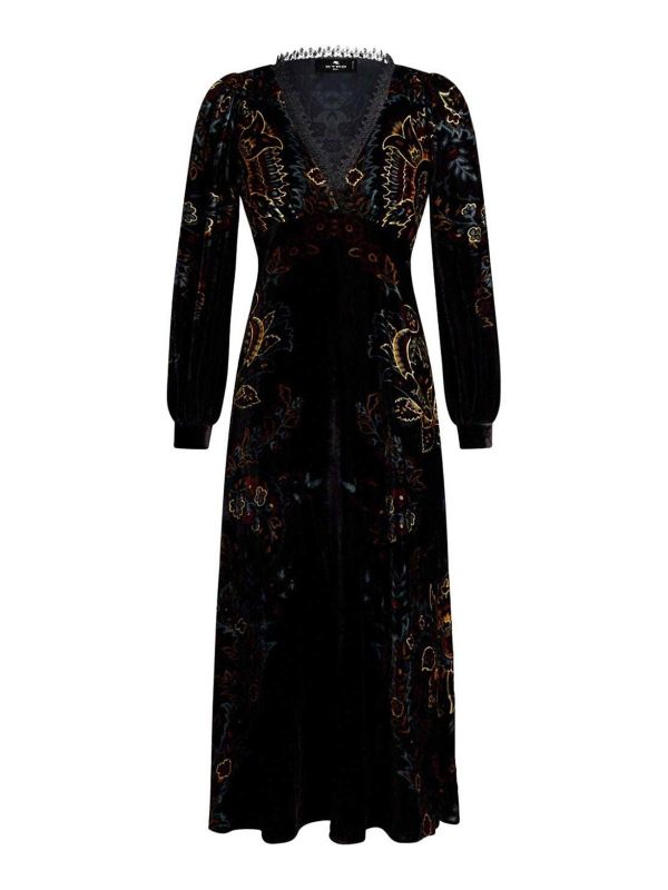 Etro Robe Au Genou - Noir