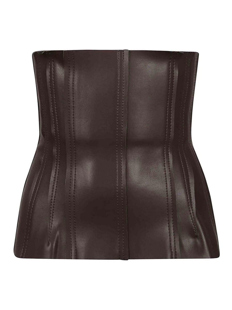 Norma Kamali Top - Marron Foncé