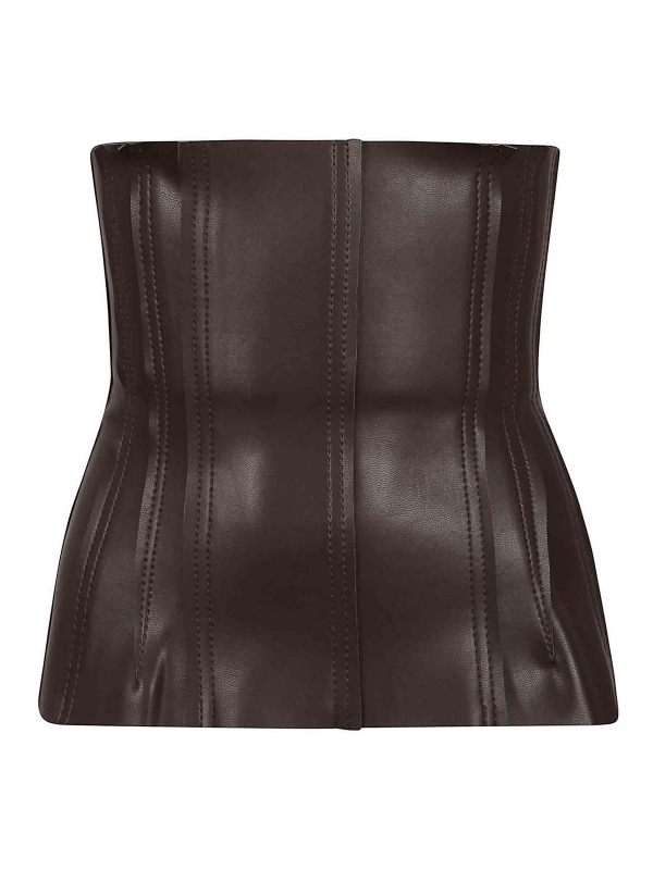 Norma Kamali Top - Marron Foncé